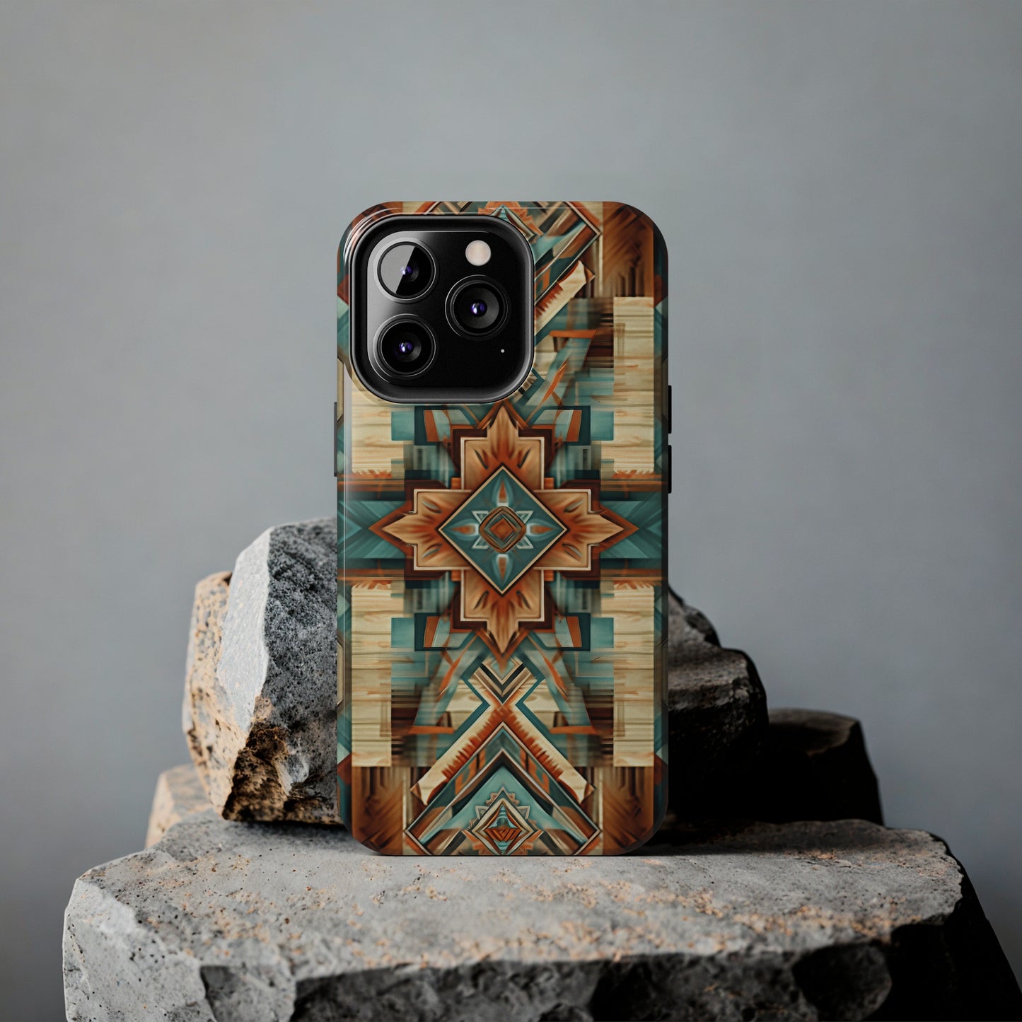 Native American Pattern Design Tough Phone Case compatible with a large variety of iPhone models, Gift, Phone Case