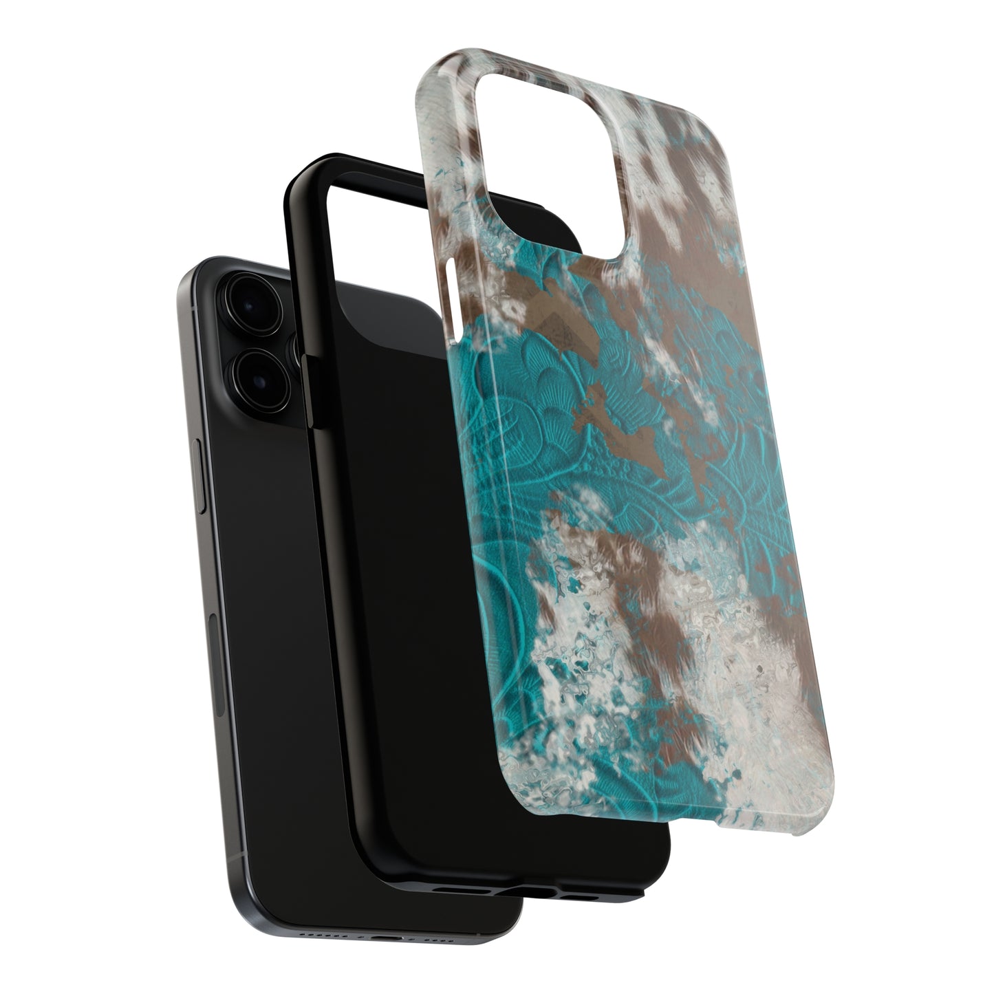 Western Cow Print Design  Phone Case- Lightweight, Impact Resistant Cover for iPhone 6, 6s, 12, 13, 14, 15