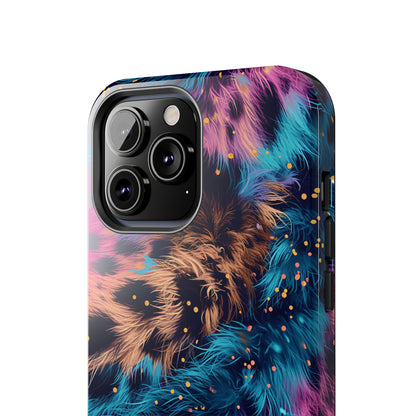 Multicolor unique leopard Pattern Design Tough Phone Case compatible with a large variety of iPhone models, Gift, Phone Case