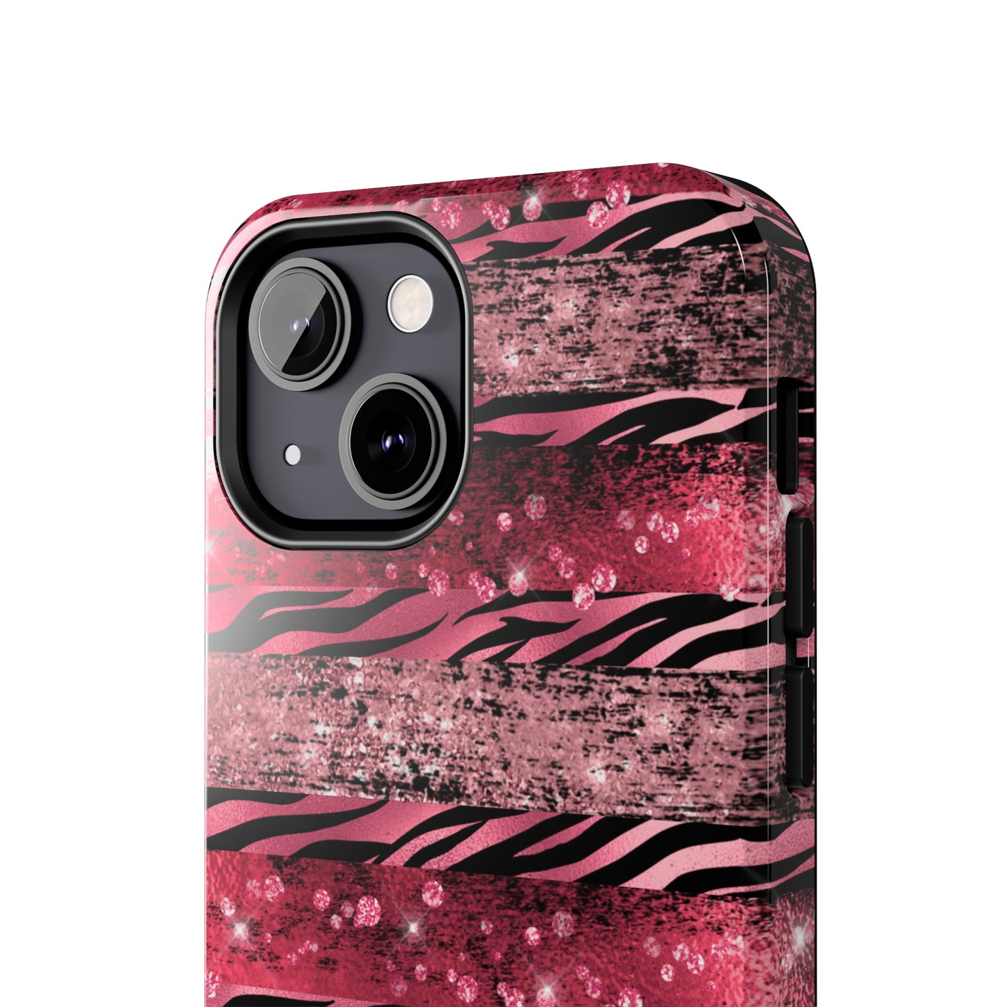 Pink Tiger Design Tough Phone Case compatible with a large variety of phone models, Gift, Phone Case