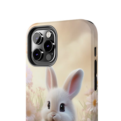 Cute Easter Bunny Pattern Design Tough Phone Case compatible with a large variety of iPhone models, Gift, Phone Case