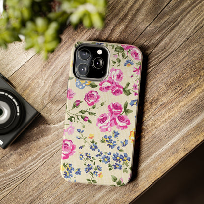 Western Pink Roses Design Tough Phone Case compatible with a large variety of iphone models