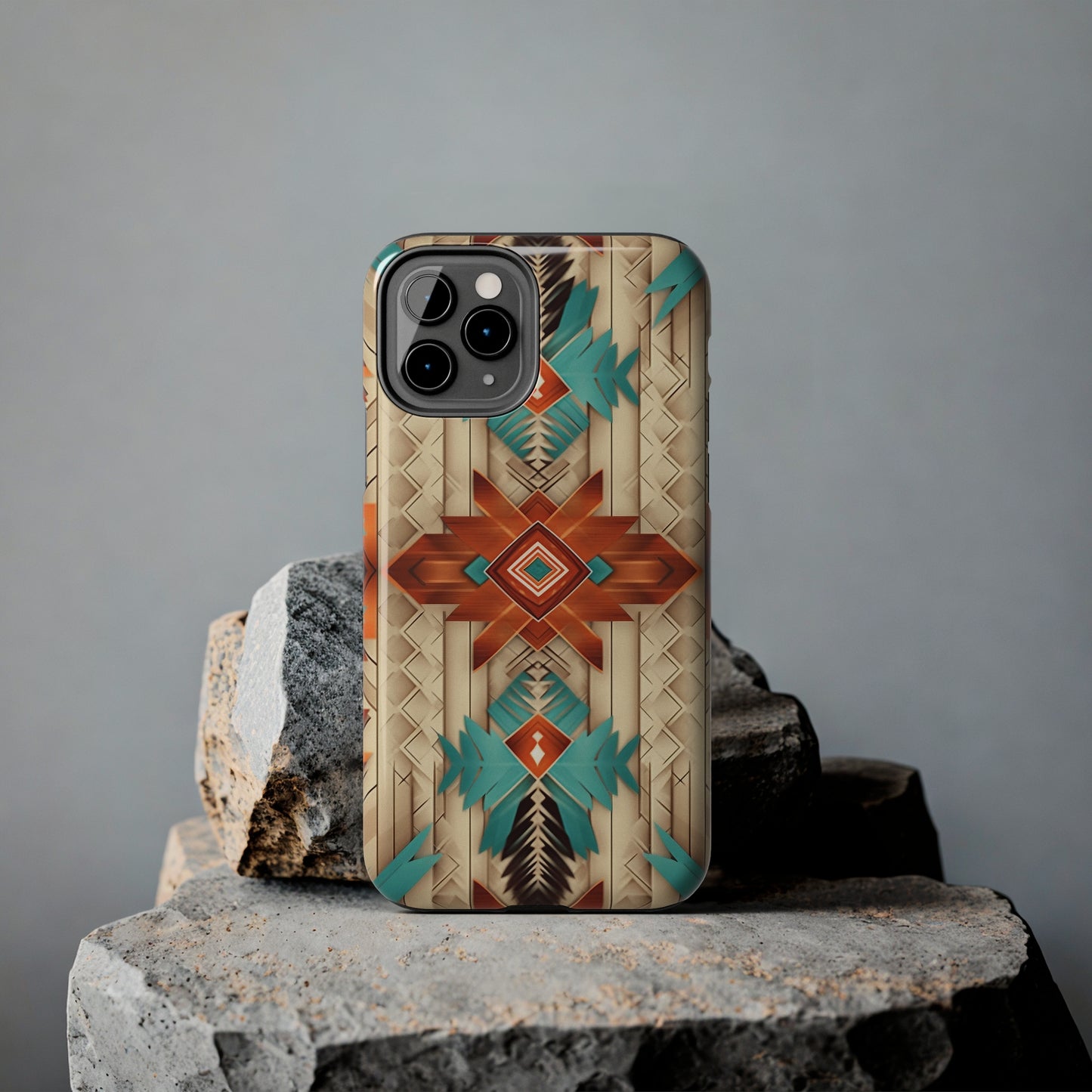 Beautiful Native American Pattern Design Tough Phone Case compatible with a large variety of iPhone models, Gift, Phone Case