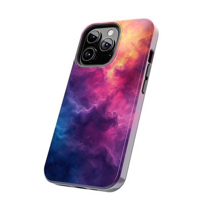 Abstract Art Colorful Nebula Design Phone Case- Lightweight, Impact Resistant Cover for iPhone 6, 6s, 12, 13, 14, 15