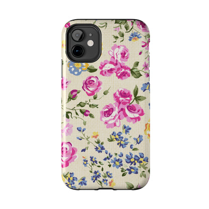 Western Pink Roses Design Tough Phone Case compatible with a large variety of iphone models