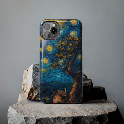 Yellow Dreamy Artistic Sky Design Tough Phone Case