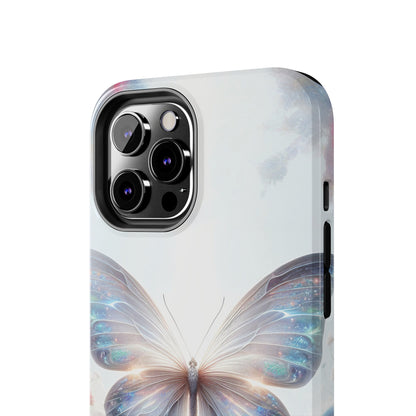 Fantasy Butterfly and Floral design Tough Phone Case compatible with a large variety of iphone models