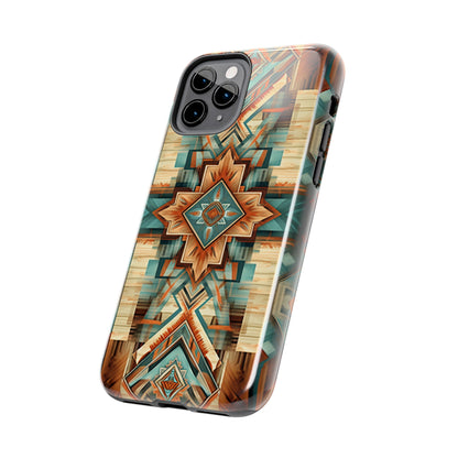 Native American Pattern Design Tough Phone Case compatible with a large variety of iPhone models, Gift, Phone Case