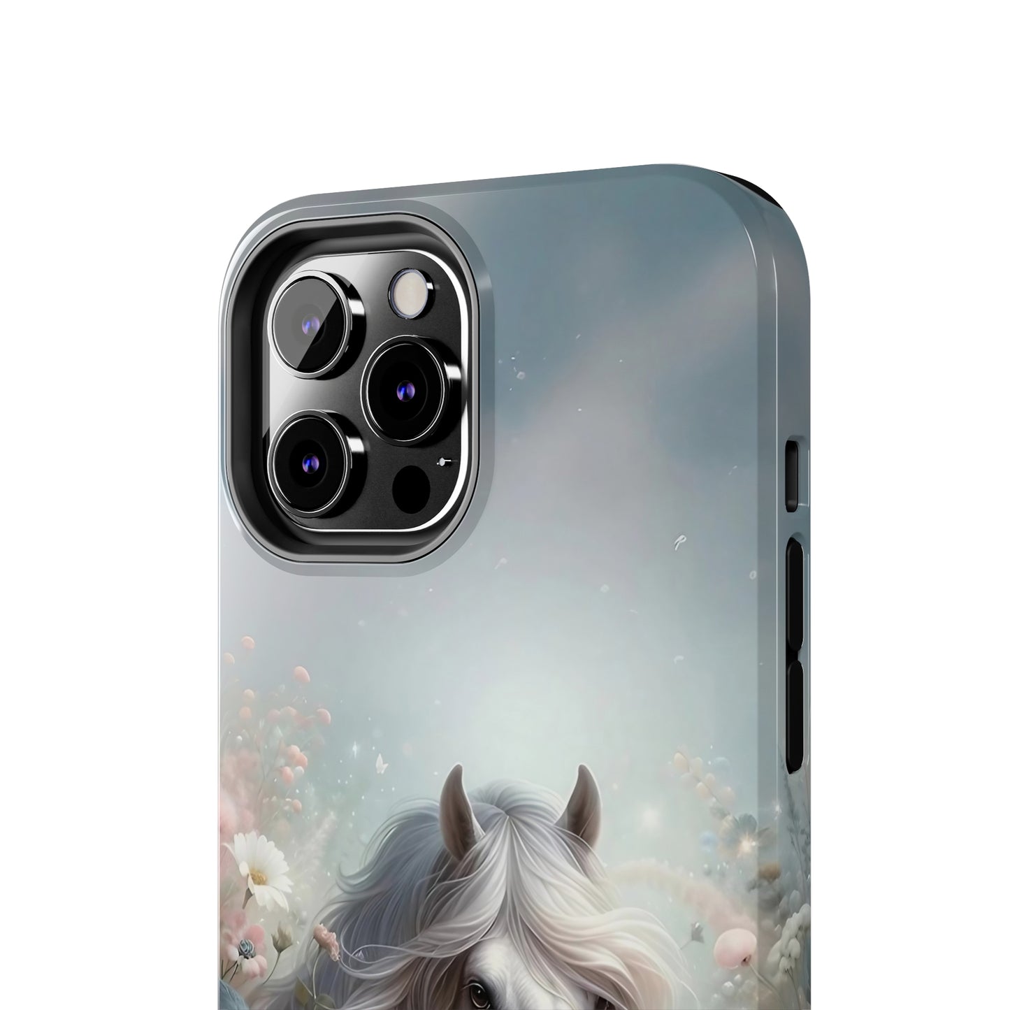 Beautiful Horse and Floral print Design Tough Phone Case compatible with a large variety of iPhone models, Gift, Phone Case