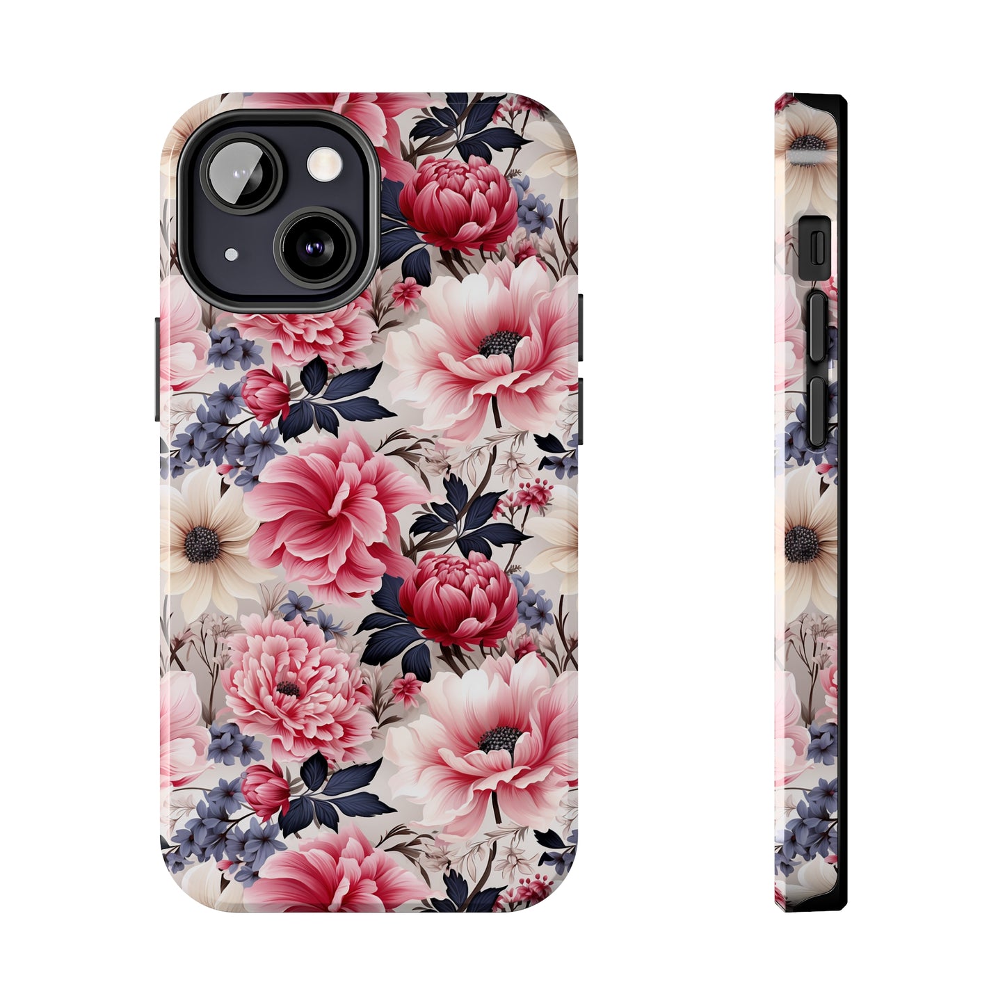 Elegant Blooms Digital print Design Tough Phone Case compatible with a large variety of iPhone models, Gift, Phone Case