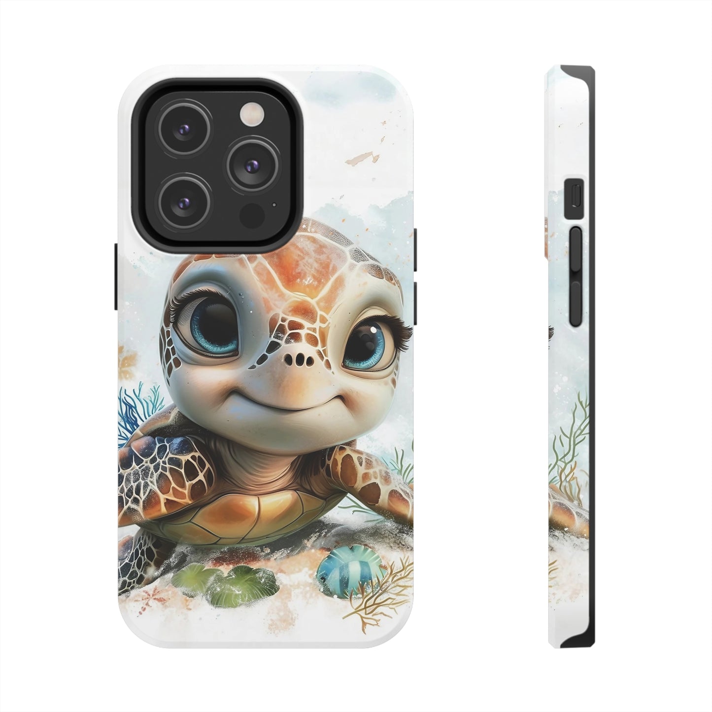 Cute Sea Turtle print Design Tough Phone Case compatible with a large variety of iPhone models, Gift, Phone Case