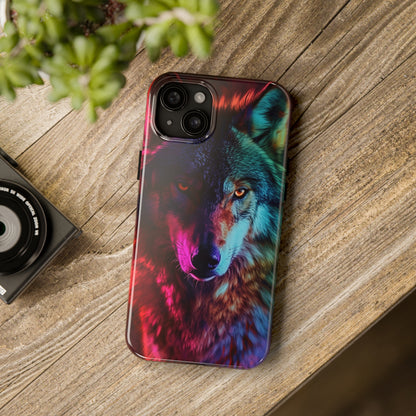 Wolf Digital print Design Tough Phone Case compatible with a large variety of iPhone models, Gift, Phone Case