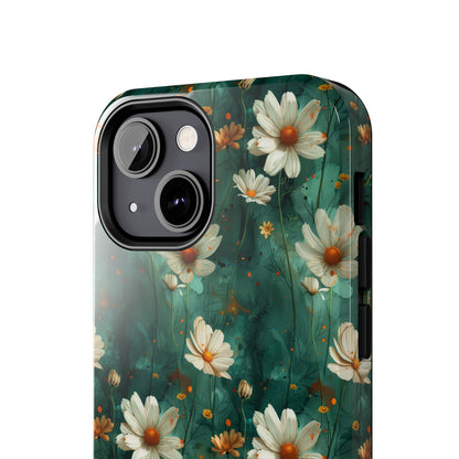 Watercolor Daisy Floral iPhone Case, Elegant White Blossom Design, Protective Phone Cover, Stylish Watercolor Flower Pattern compatible with a large variety of iPhone models, Phone Case, Gift