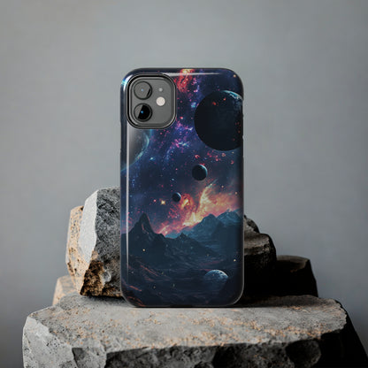 Galaxy Themed Digital print Design Tough Phone Case compatible with a large variety of iPhone models, Gift, Phone Case