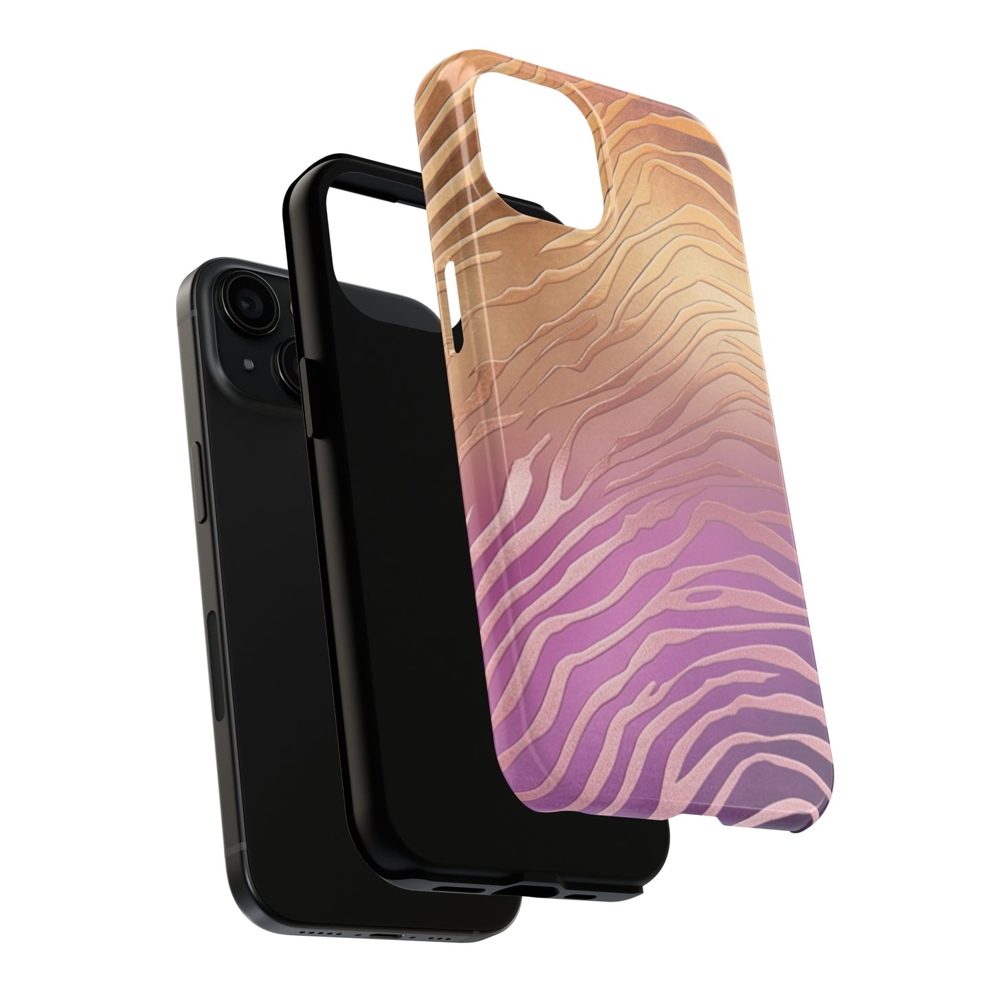 Modern Twist Zebra print design Phone Case- Lightweight, Impact Resistant Cover for iPhone 6, 6s, 12, 13, 14, 15