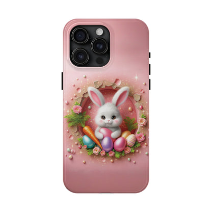 Easter Bunny Hole in the Wall design Tough Phone Case compatible with a large variety of iphone models