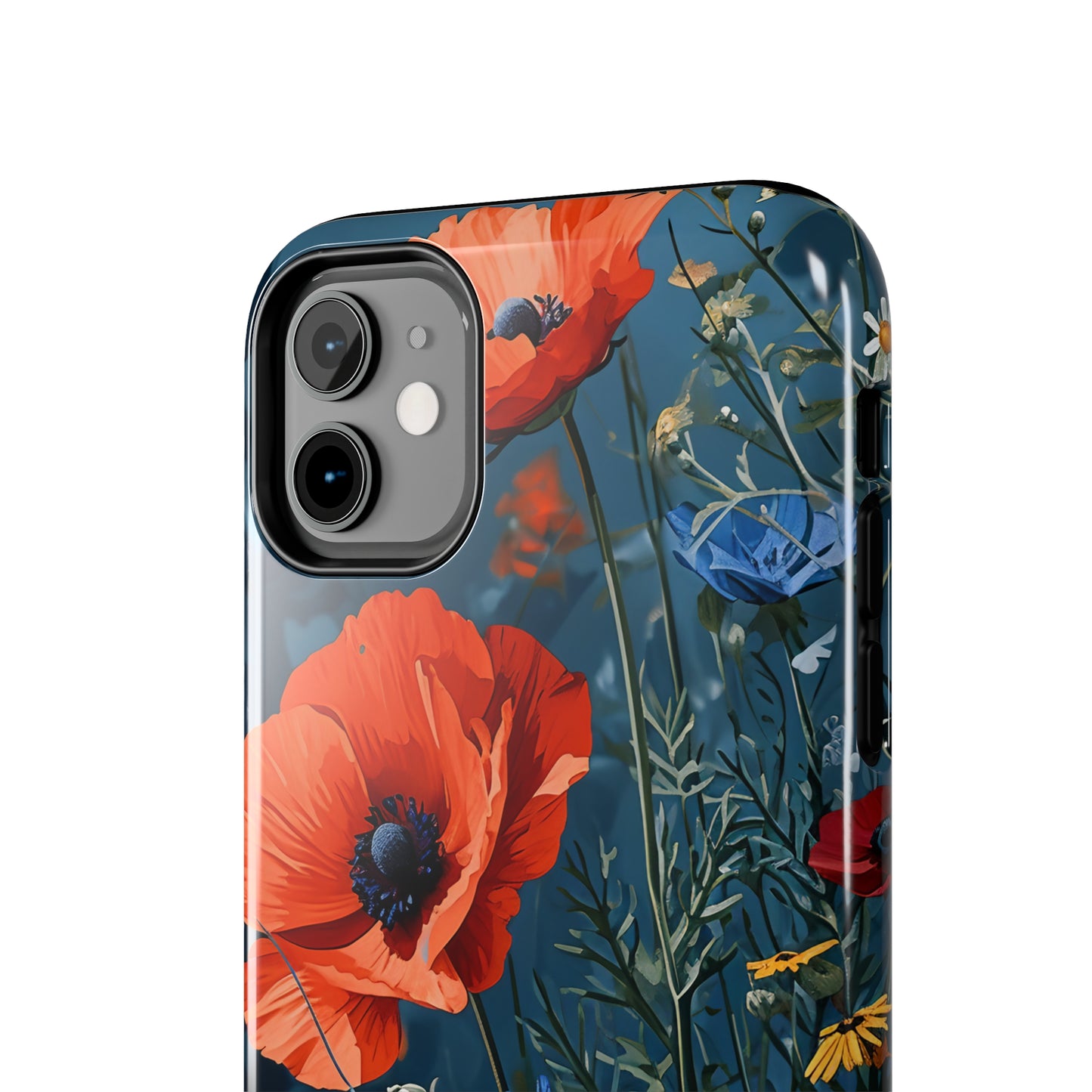 Wildflowers Vibrant Tones Digital print Design Tough Phone Case compatible with a large variety of iPhone models, Gift, Phone Case