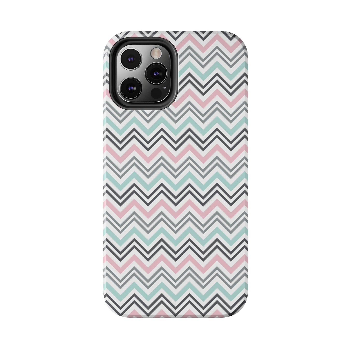 Pastel Chevron print design Tough Phone Case compatible with a large variety of iphone models