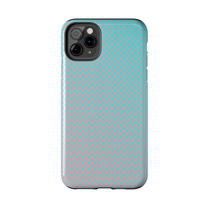 Pink and Blue Ombre Polka Dot Design Tough Phone Case compatible with a large variety of iphone models, Gift, Phone Case