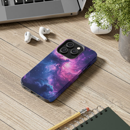 Cosmic Landscape Starry Night Design Phone Case- Lightweight, Impact Resistant Cover for iPhone 6, 6s, 12, 13, 14, 15