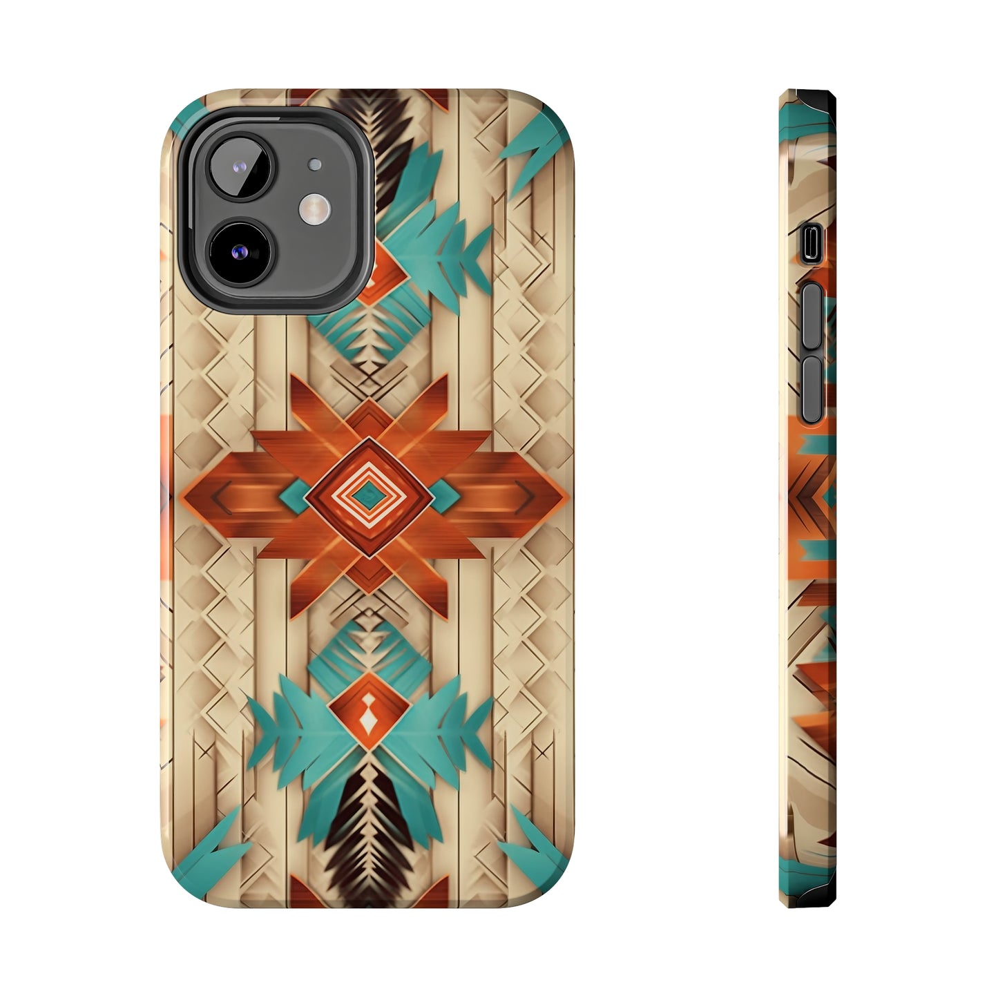 Beautiful Native American Pattern Design Tough Phone Case compatible with a large variety of iPhone models, Gift, Phone Case