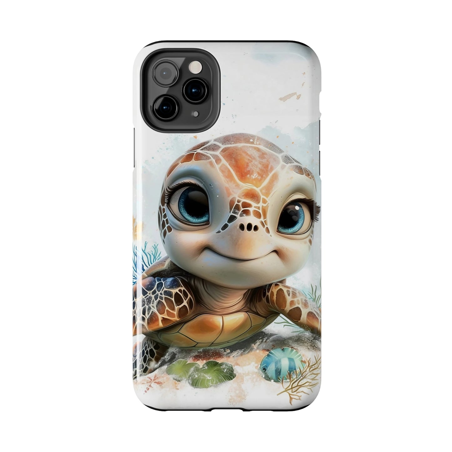 Cute Sea Turtle print Design Tough Phone Case compatible with a large variety of iPhone models, Gift, Phone Case