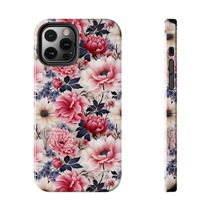 Elegant Blooms Digital print Design Tough Phone Case compatible with a large variety of iPhone models, Gift, Phone Case