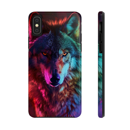 Wolf Digital print Design Tough Phone Case compatible with a large variety of iPhone models, Gift, Phone Case