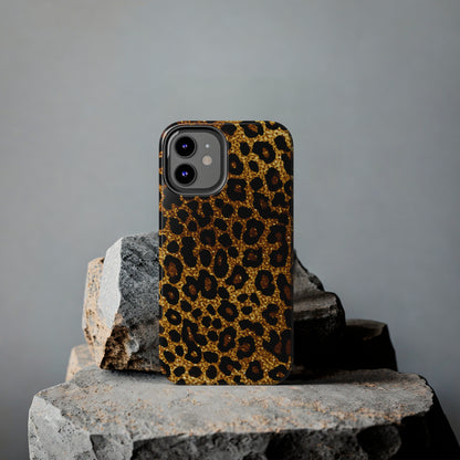 Cheetah Print design Tough Phone Case compatible with a large variety of iPhone models, Birthday Gift, Phone Case