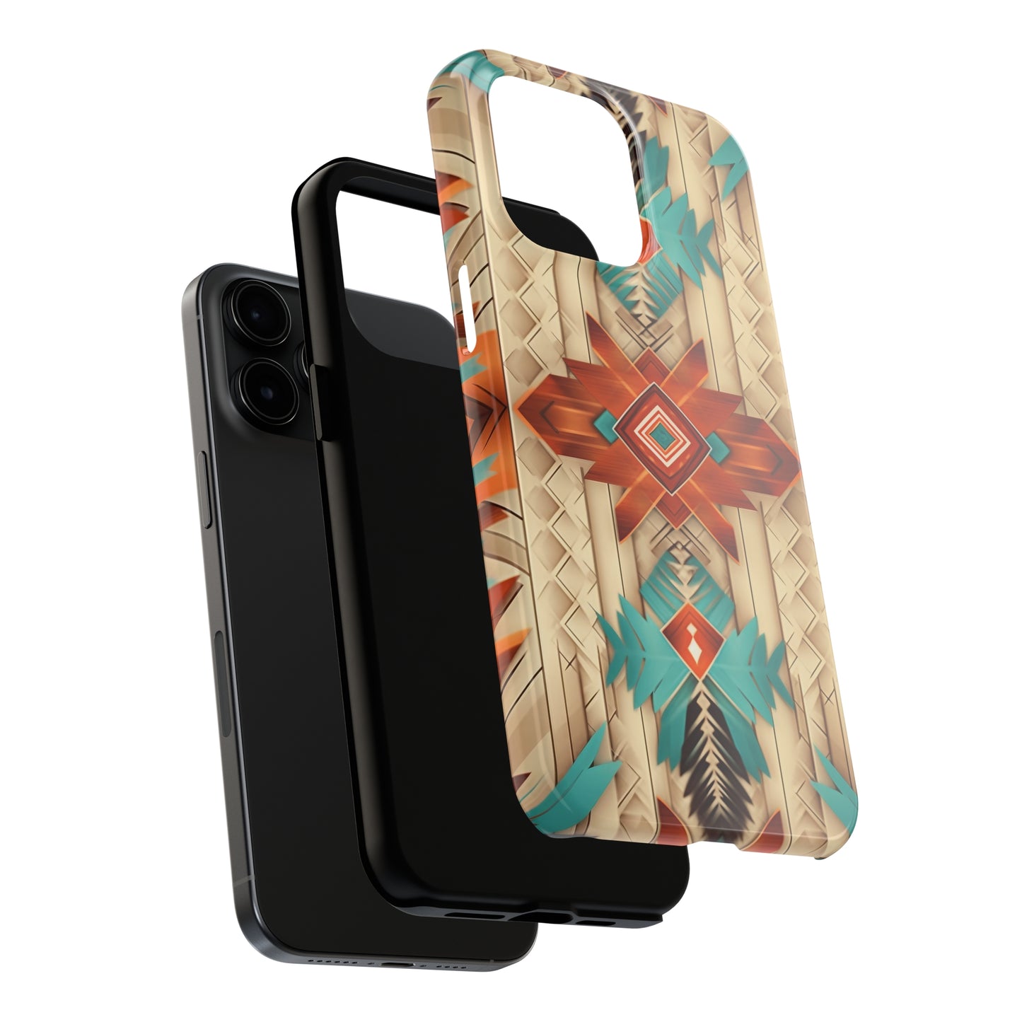 Beautiful Native American Pattern Design Tough Phone Case compatible with a large variety of iPhone models, Gift, Phone Case