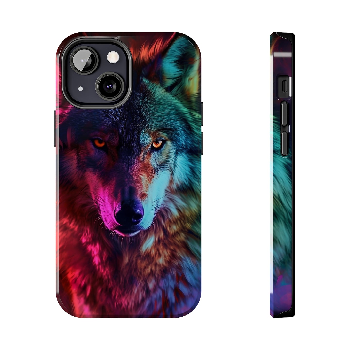 Wolf Digital print Design Tough Phone Case compatible with a large variety of iPhone models, Gift, Phone Case