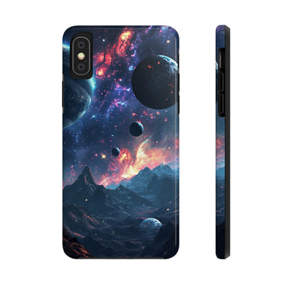 Galaxy Themed Digital print Design Tough Phone Case compatible with a large variety of iPhone models, Gift, Phone Case