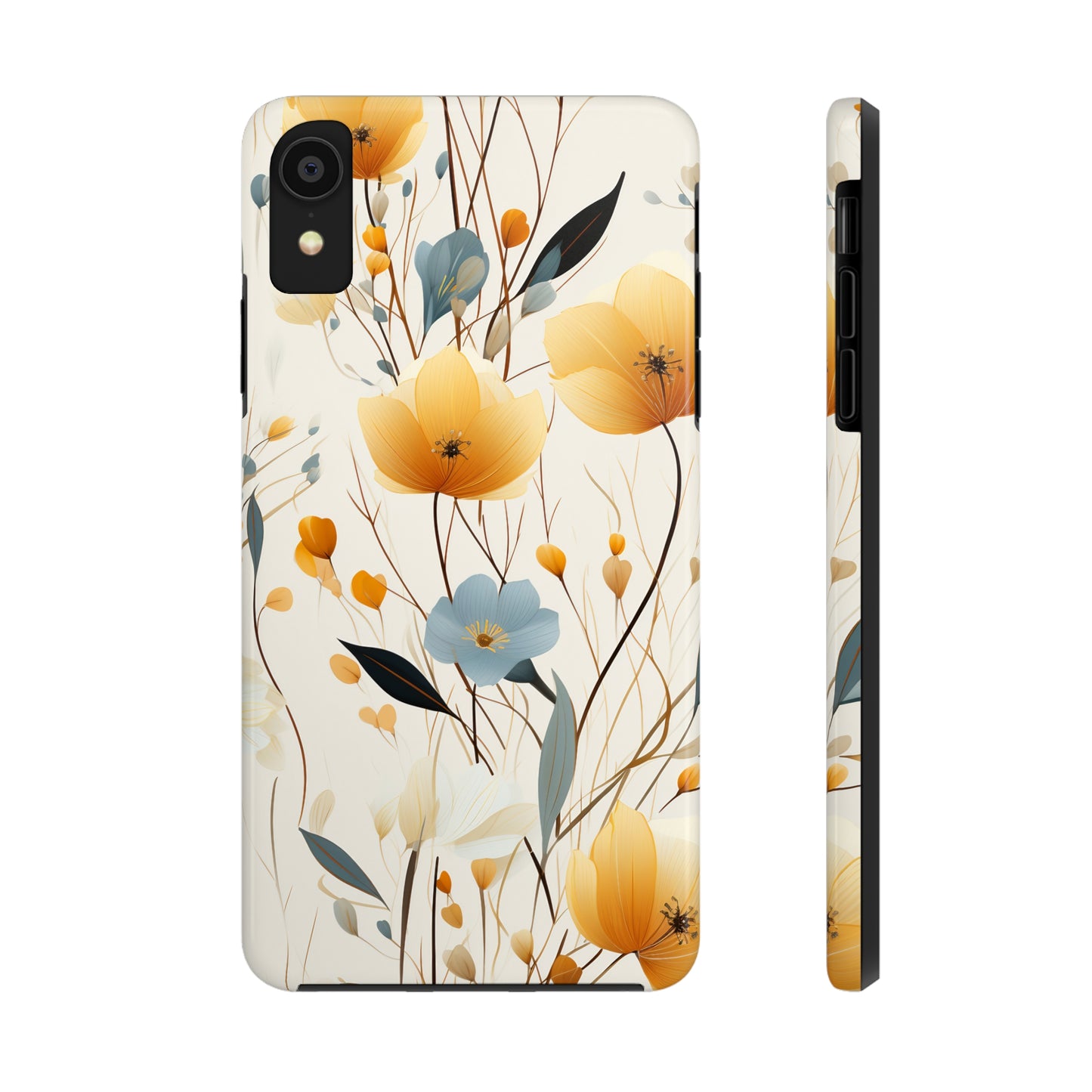 Wildflowers Muted Tones Digital print Design Tough Phone Case compatible with a large variety of iPhone models, Gift, Phone Case