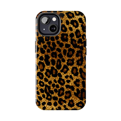 Cheetah Print design Tough Phone Case compatible with a large variety of iPhone models, Birthday Gift, Phone Case