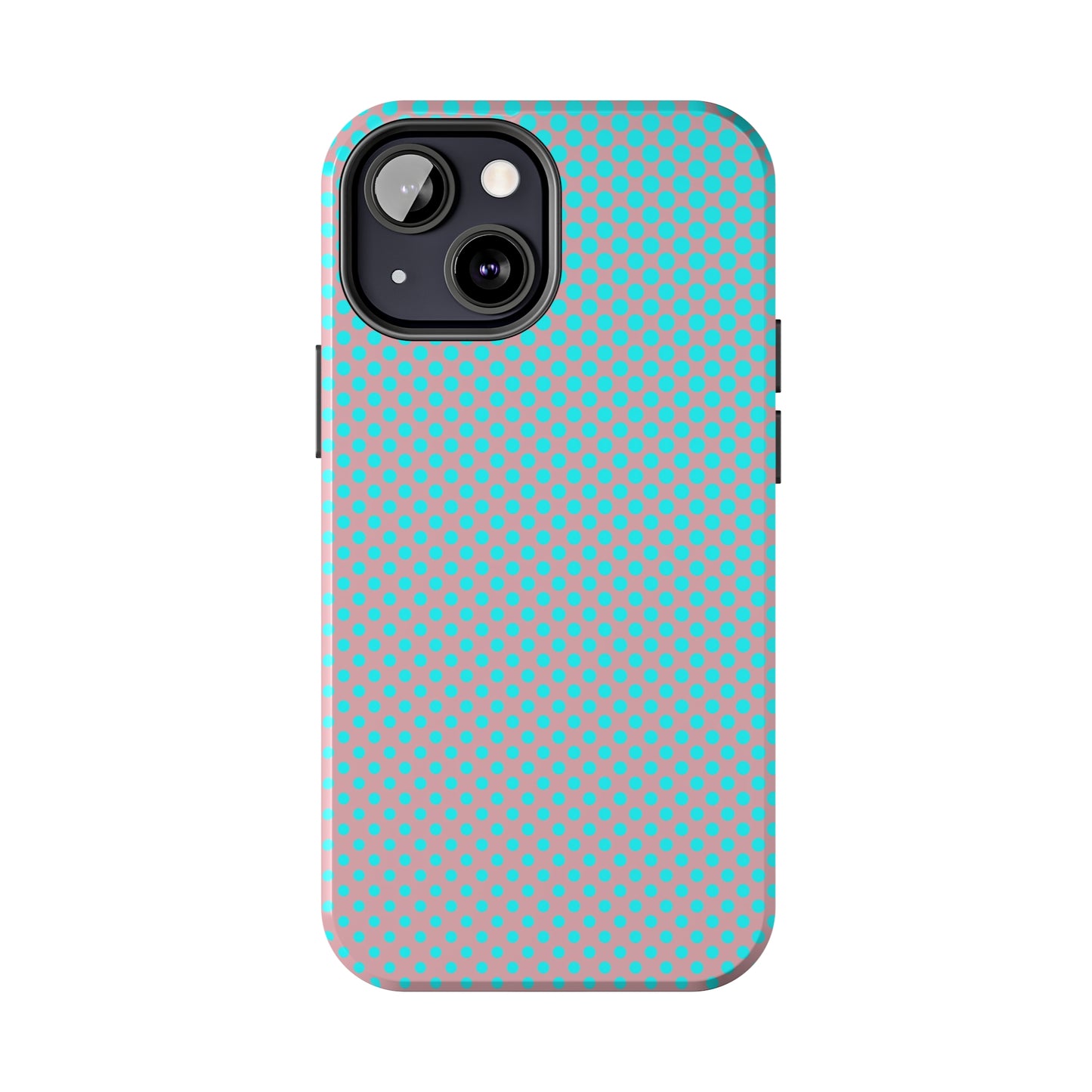 Pink and Blue Ombre Polka Dot Design Tough Phone Case compatible with a large variety of iphone models, Gift, Phone Case