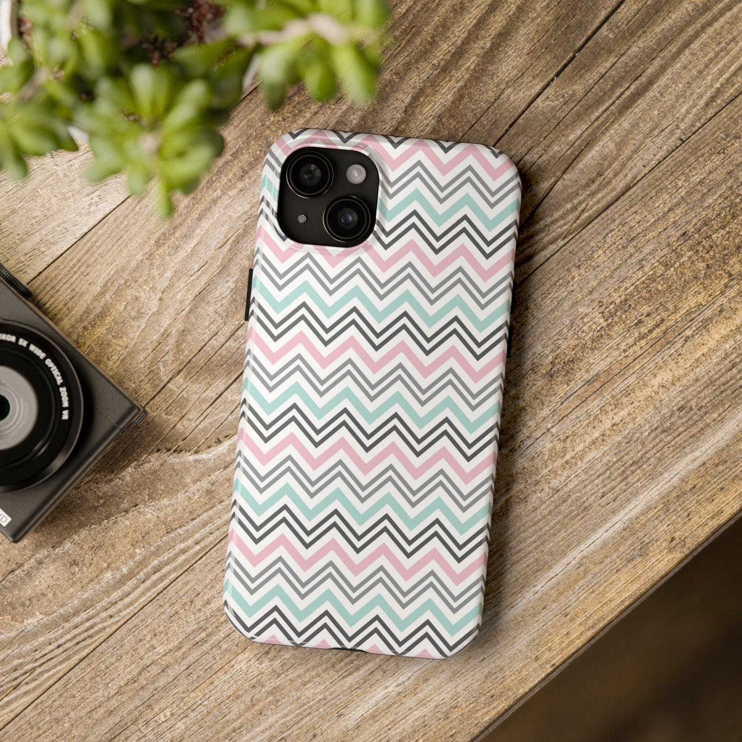 Pastel Chevron print design Tough Phone Case compatible with a large variety of iphone models