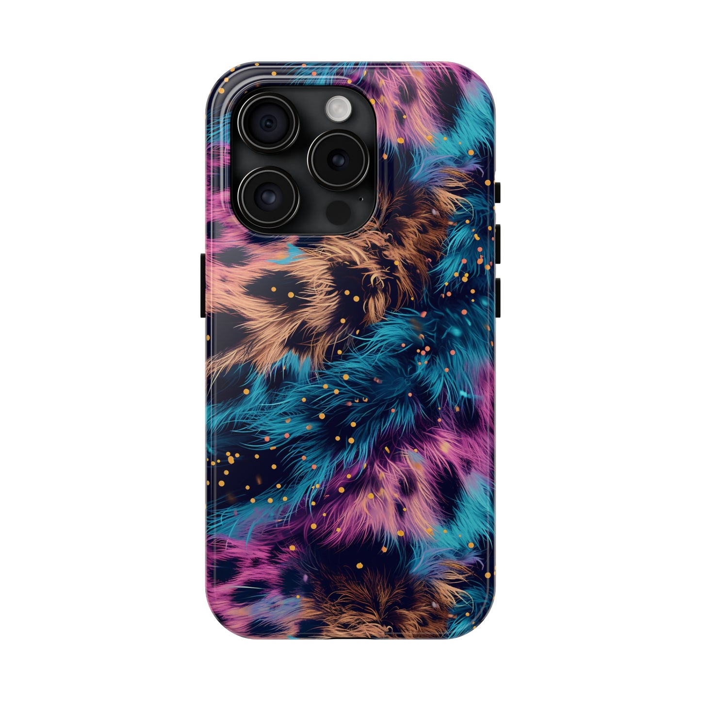 Multicolor unique leopard Pattern Design Tough Phone Case compatible with a large variety of iPhone models, Gift, Phone Case