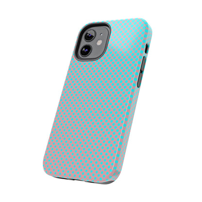 Pink and Blue Ombre Polka Dot Design Tough Phone Case compatible with a large variety of iphone models, Gift, Phone Case