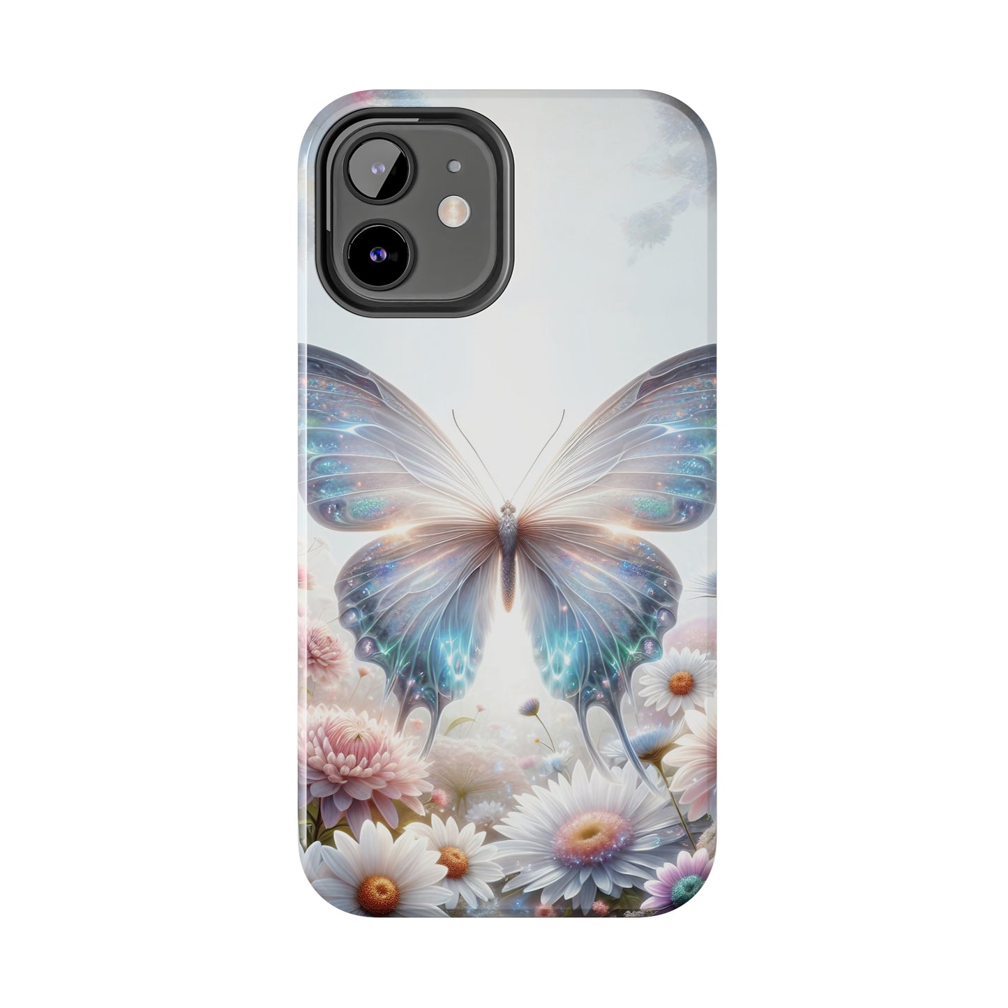 Fantasy Butterfly and Floral design Tough Phone Case compatible with a large variety of iphone models