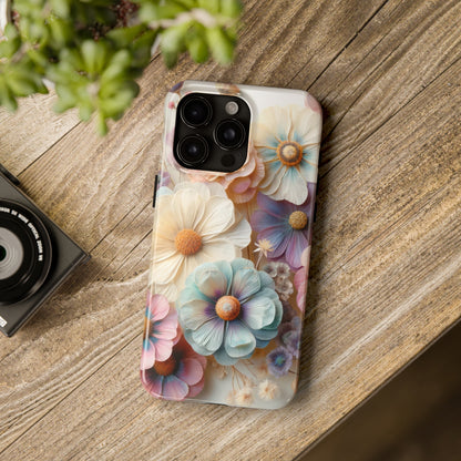 Beautiful Spring Flower Bouquet Digital print Design Tough Phone Case compatible with a large variety of iPhone models, Gift, Phone Case