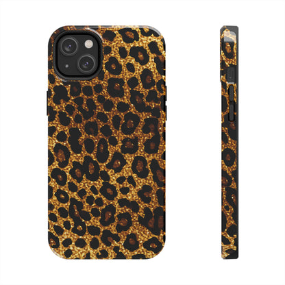 Cheetah Print design Tough Phone Case compatible with a large variety of iPhone models, Birthday Gift, Phone Case