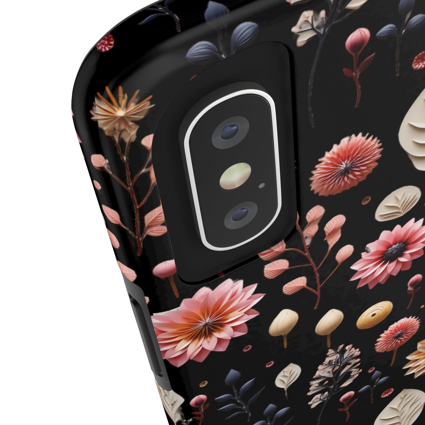 Floating Flowers print design Tough Phone Case compatible with a large variety of iphone models