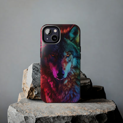 Wolf Digital print Design Tough Phone Case compatible with a large variety of iPhone models, Gift, Phone Case