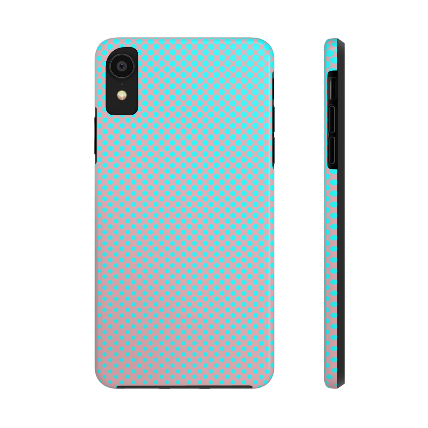 Pink and Blue Ombre Polka Dot Design Tough Phone Case compatible with a large variety of iphone models, Gift, Phone Case