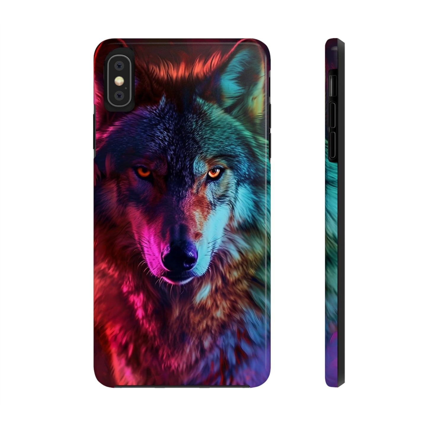 Wolf Digital print Design Tough Phone Case compatible with a large variety of iPhone models, Gift, Phone Case