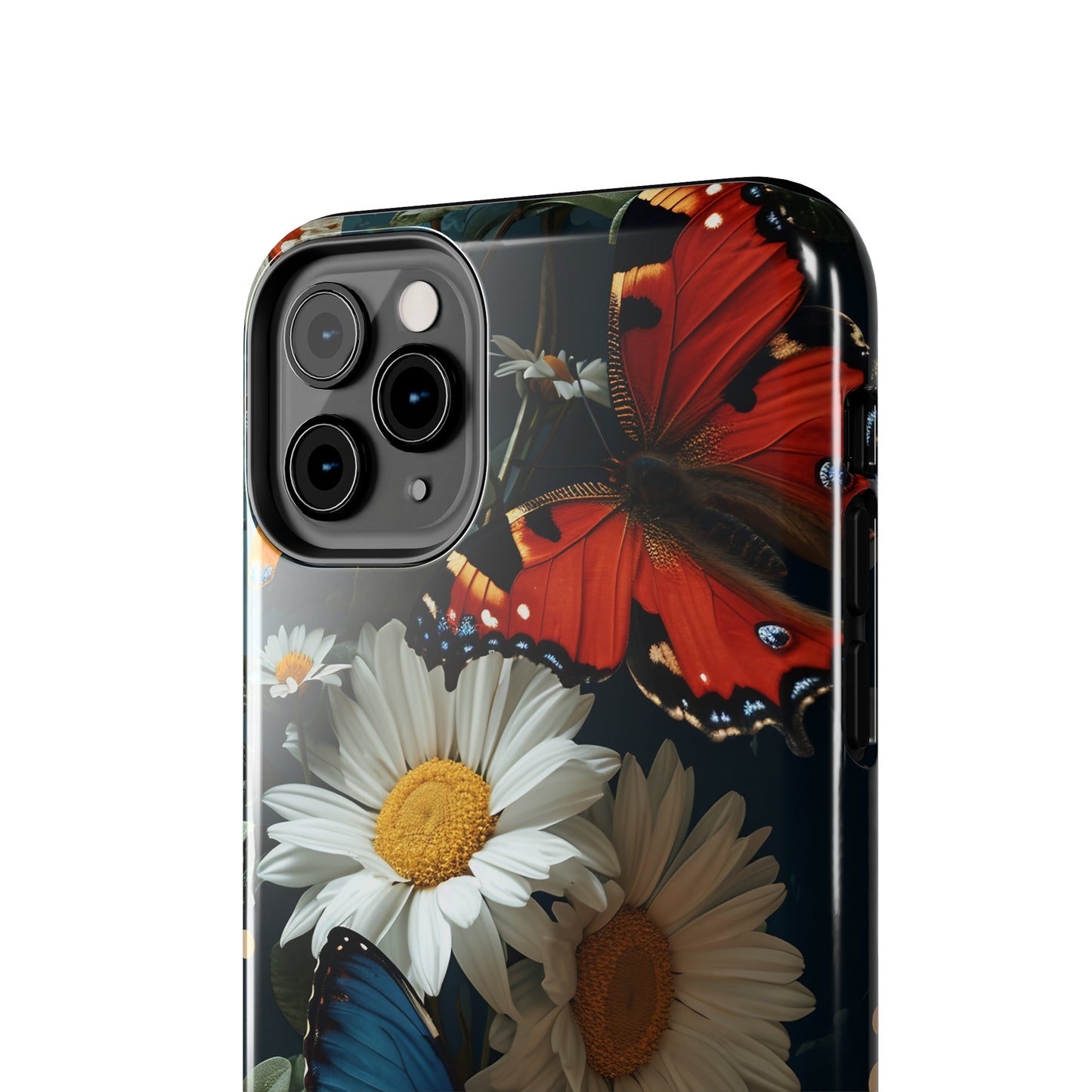 Wildflowers & Butterflies Vibrant Tones Digital print Design Tough Phone Case compatible with a large variety of iPhone models, Phone Case