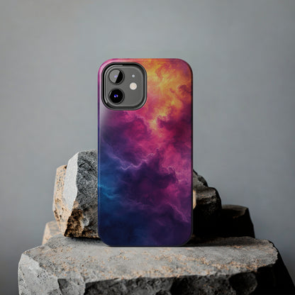 Abstract Art Colorful Nebula Design Phone Case- Lightweight, Impact Resistant Cover for iPhone 6, 6s, 12, 13, 14, 15