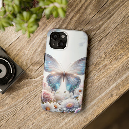 Fantasy Butterfly and Floral design Tough Phone Case compatible with a large variety of iphone models