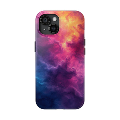 Abstract Art Colorful Nebula Design Phone Case- Lightweight, Impact Resistant Cover for iPhone 6, 6s, 12, 13, 14, 15