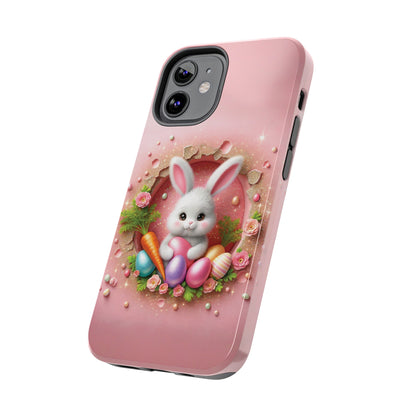 Easter Bunny Hole in the Wall design Tough Phone Case compatible with a large variety of iphone models